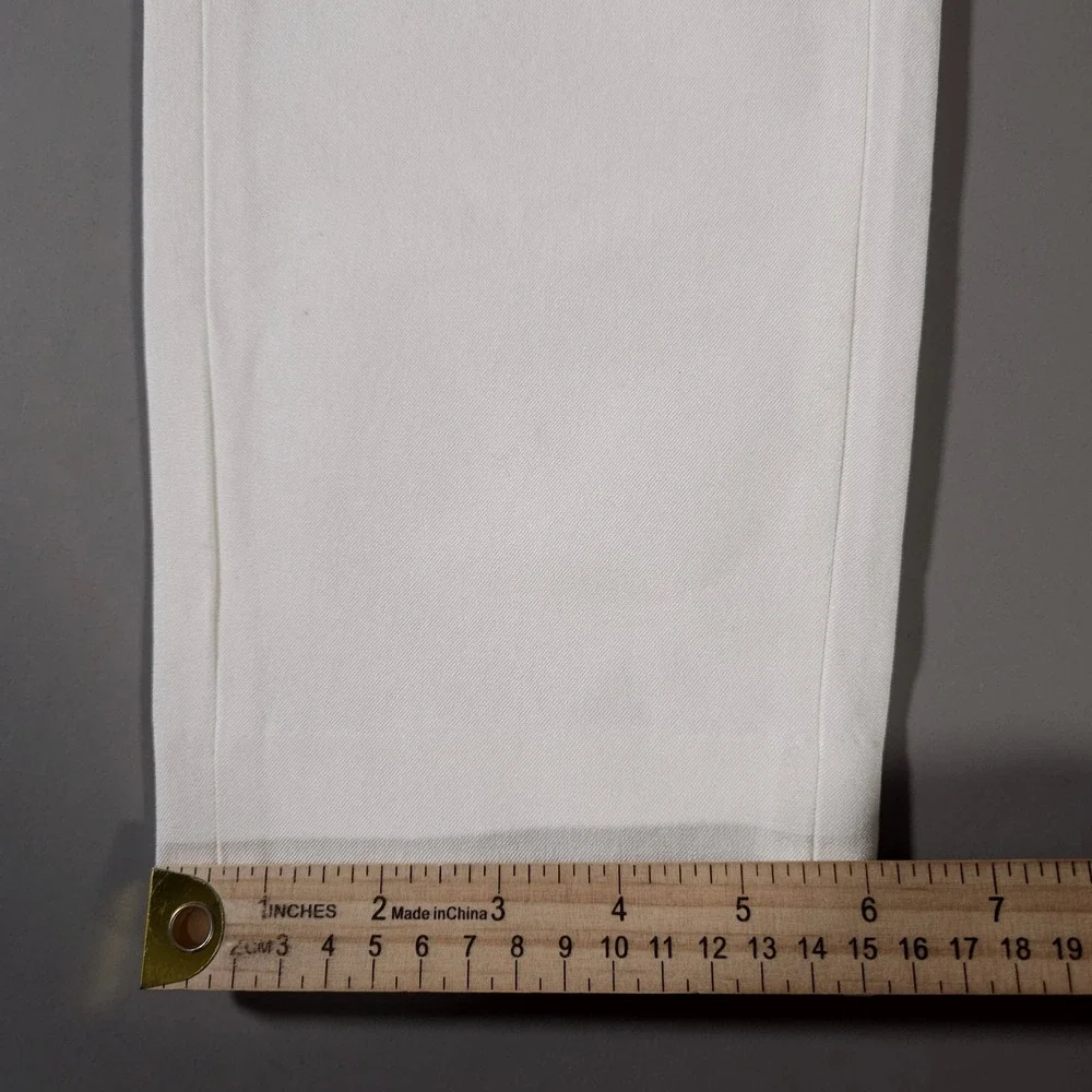Banana Republic Sloan Crop Pants Womens 4P White Petite Stretch Trousers New - Picture 7 of 8